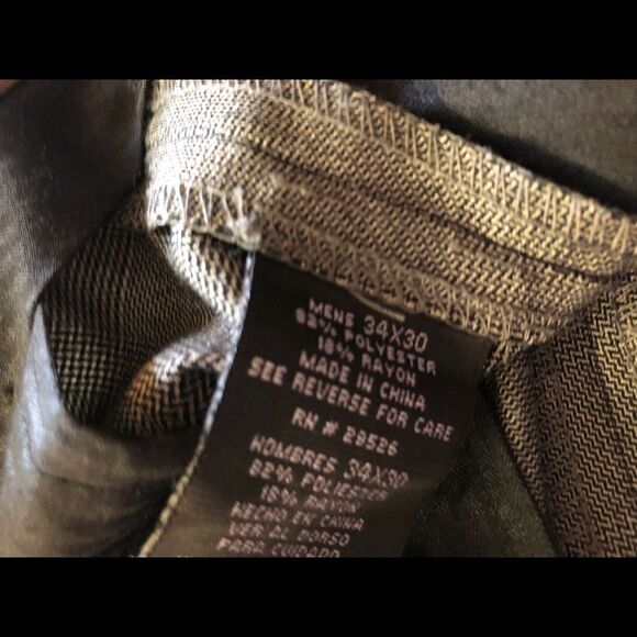 George size 34 x 30 like new dress pants grey - Picture 2 of 3